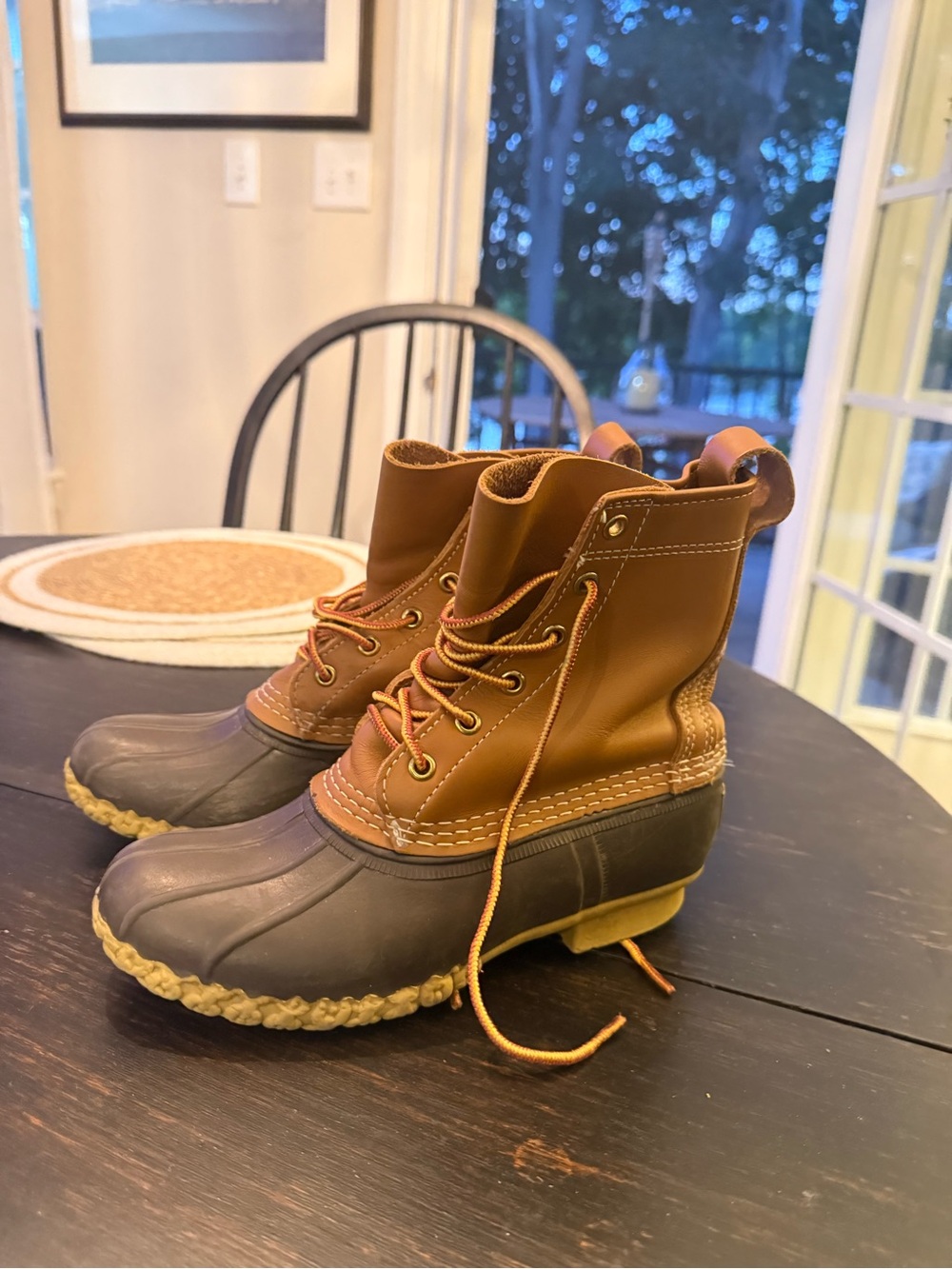 L.L. Bean Brown and Black Duck Boots
